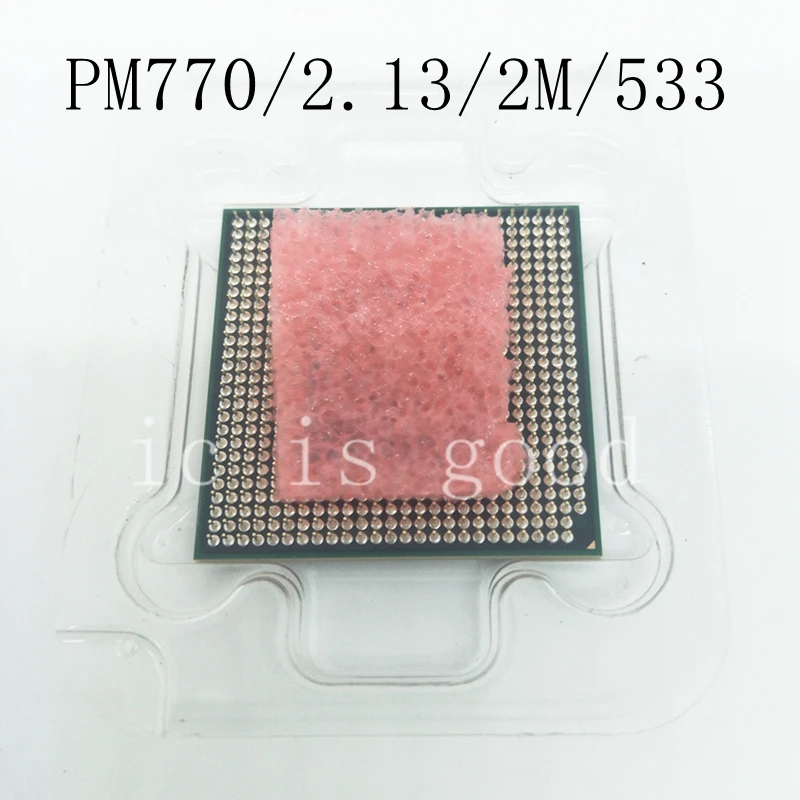 CPU laptop Pentium M 770 CPU 2M Cache/2.13GHz/533/Dual-Core Socket 479Laptop processor PM770 support 915 1 4.