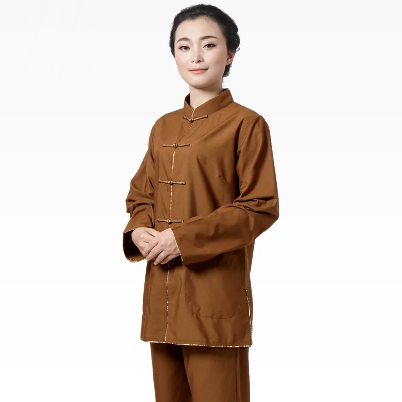 Женская униформа одеяния буддийских монахов shaolin буддистская одежда модель TA537 |
