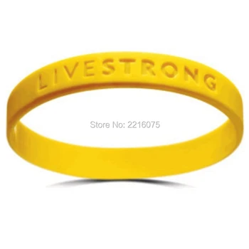

300pcs Live Strong wristband silicone bracelets free shipping by DHL express