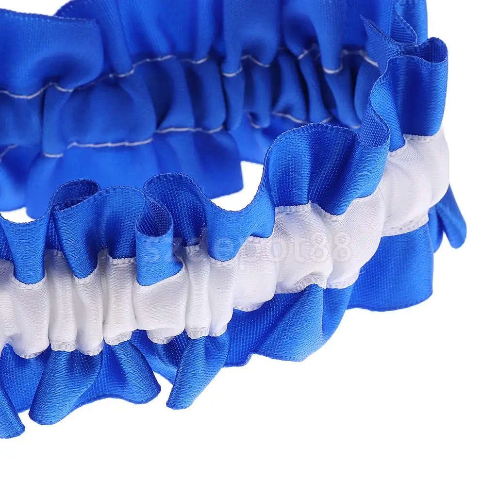 Navy Blue Wedding Bridal Lace Garter Pearl Bow Charm Prom Accessories
