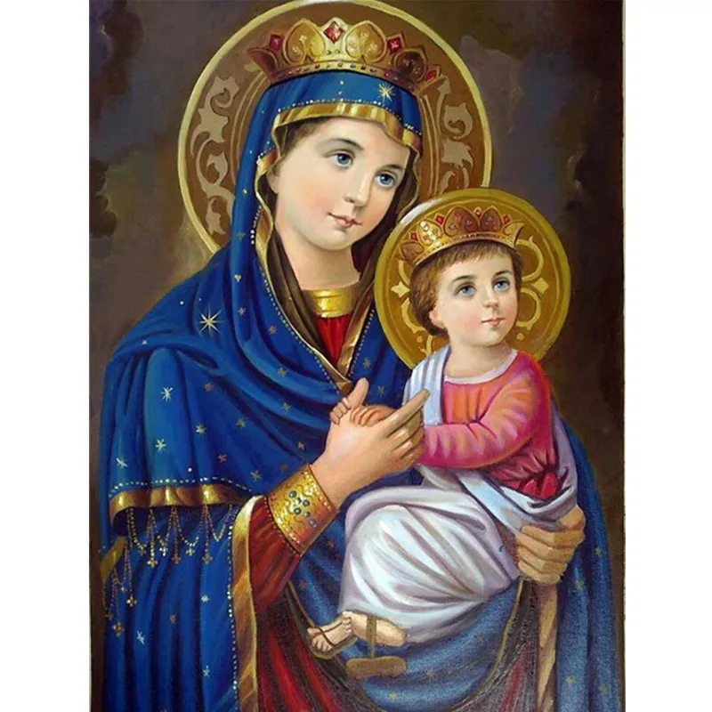 

3D Full Square Diamond painting Round Cross stitch,fantasy,Jesus and Mary,Diamond Embroidery Sale Home decoration painting