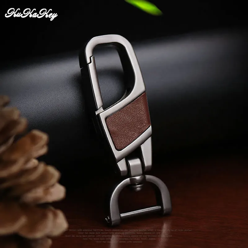 

KUKAKEY Leather Auto Car Keyring KeyChain Emblem For Car Key Case Metal Zinc Alloy Car Key Chain Rings Holder Pendant Best Gifts