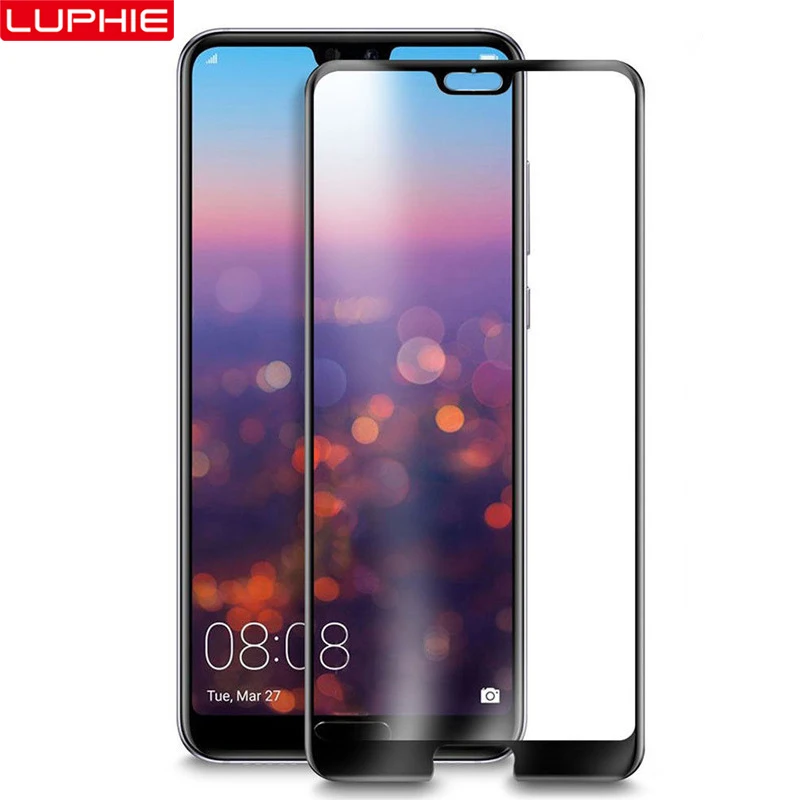 

LUPHIE 5D Full Glue Cover Tempered Glass For Huawei P20 Pro P20 Lite Glass Screen Protector For Huawei Mate 10 Pro Glass Film