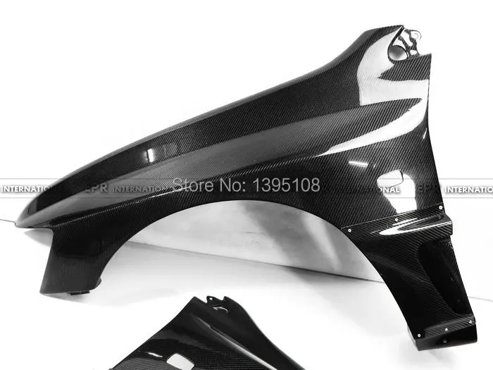 Автомобильный Стайлинг для Mitsubishi Evolution EVO 8 9 VRS стиль Aero углеродное волокно переднее вентилированное крыло глянцевое волокно отделка Аксессуары