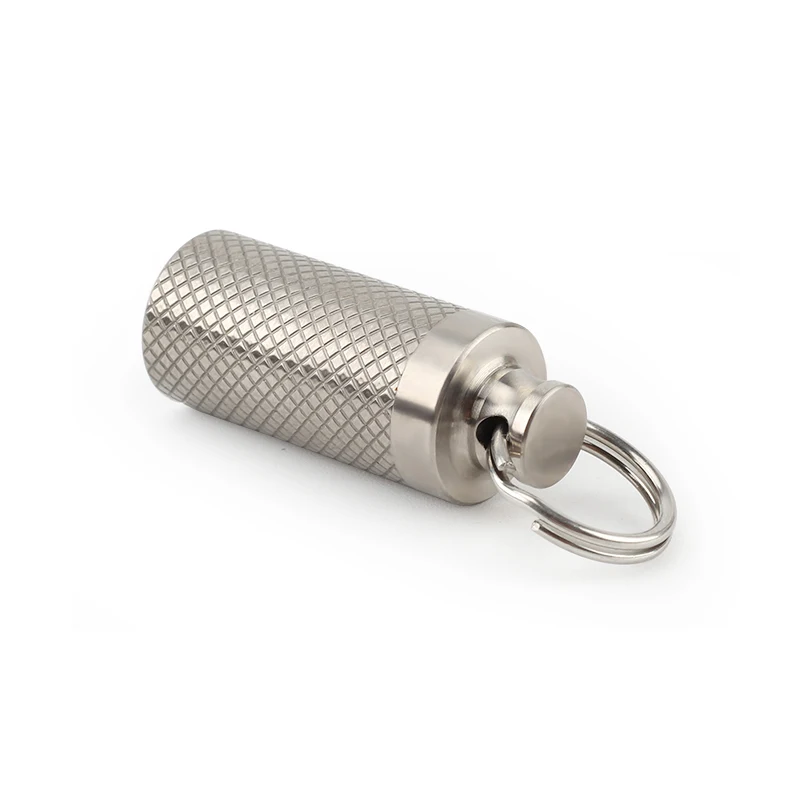 Small Portable Mini Titanium Alloy Seals Bottle Waterproof Canister Bottles Outdoor EDC Supplies waterproof bottle,camping gas canister