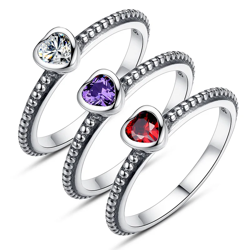 

Aliexpress Hot Sale Silver Love Heart Rings Compatible With Original WST Same Ring S925 Jewelry ZBB7210