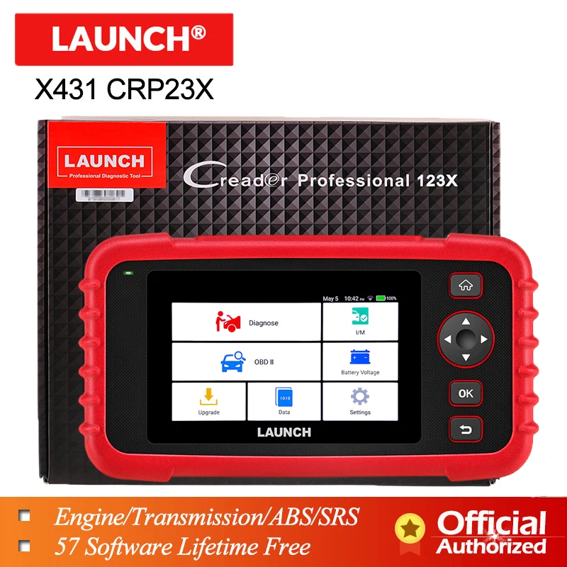 

Launch X431 CRP123X OBD2 Scanner OBDII Diagnostic Tool Auto Code Reader ABS SRS Engine Transmission CRP123 X OBD Free GIFT CR319