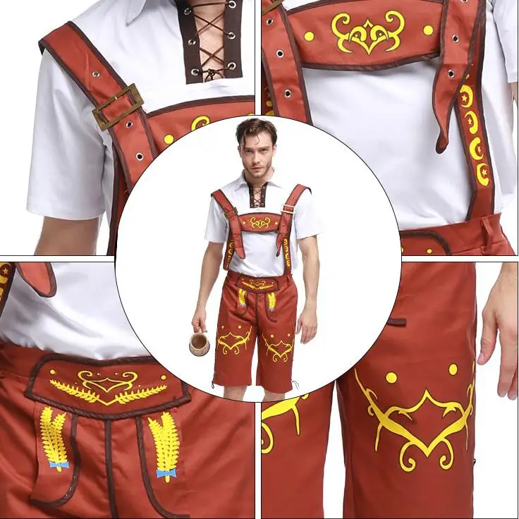 2019 высококачественный Костюм Октоберфест Lederhosen баварский Немецкий фестиваль