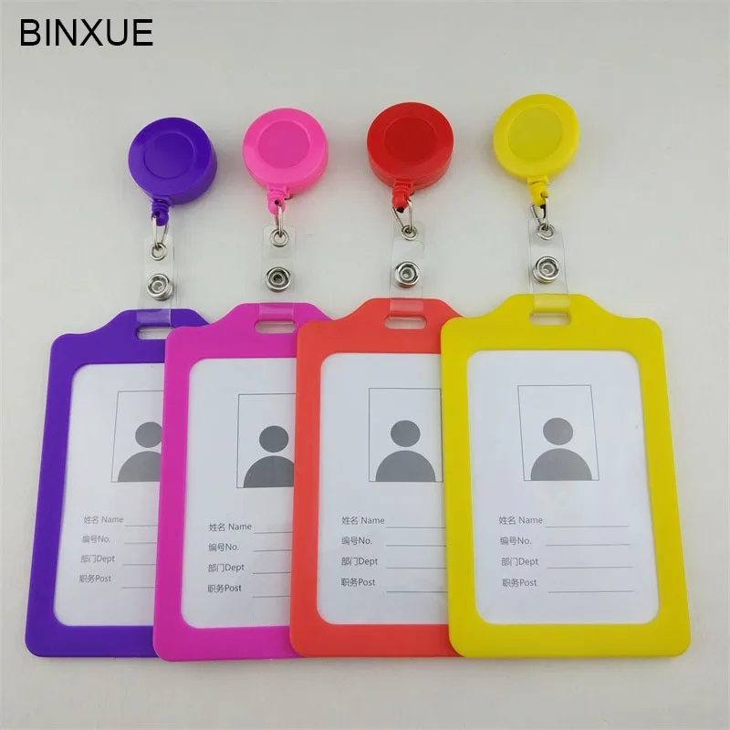 BINXUE Tuba Employee ID Card Cover Card Easy To Buckle ID