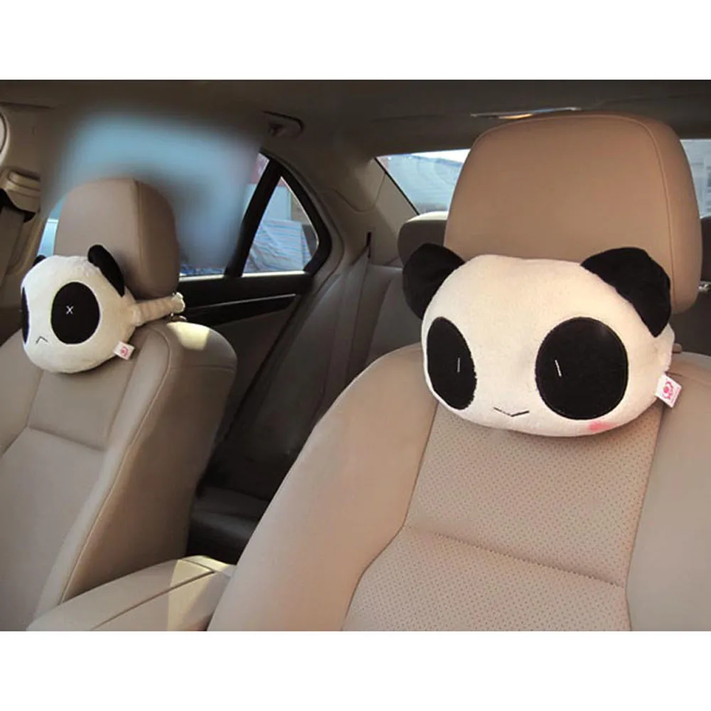 

2pcs Panda car neck pillow Automotive seat headrest car accessories reposacabezas coche almohadas coche oreiller voiture