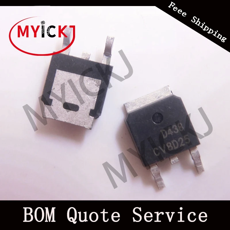 

5PCS AOD438 TO-252 IC CHIP N-Channel Enhancement Mode Field Effect Transistor
