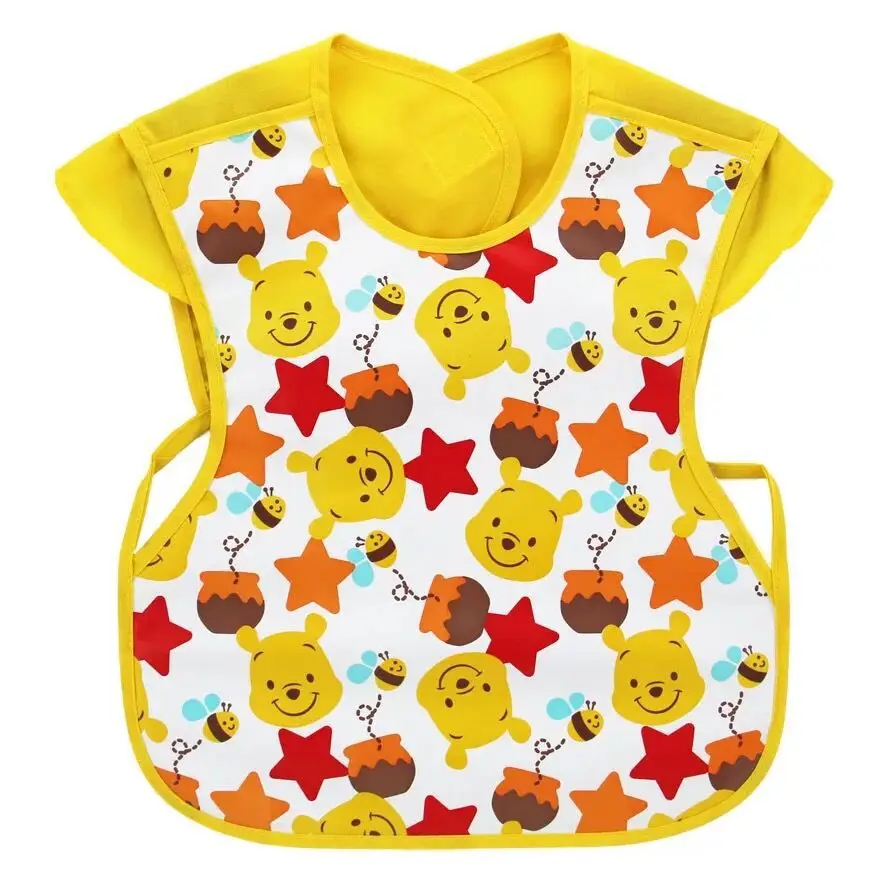 2 Disney minnie Eva bib waterproof children's smock maternity boy girl baby kindergarten cartoon saliva towel bib T-shirt Mickey - Цвет: 2