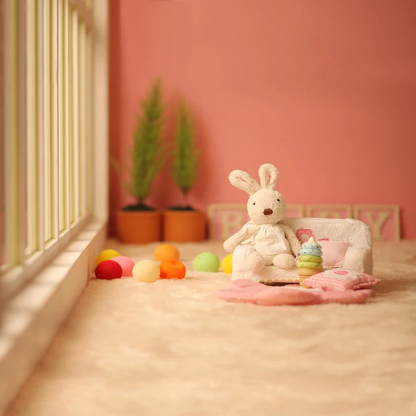 

Cute Rabbit Background/Backdrop Photography 1/4 MSD AOD BJD Dollfie