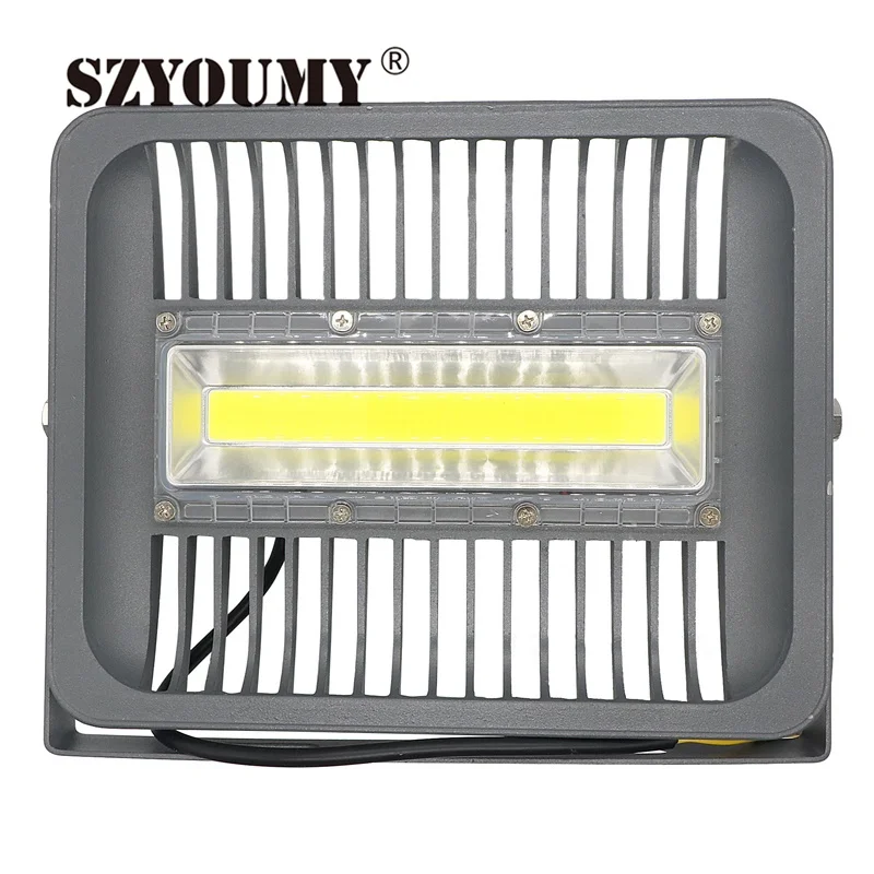 

SZYOUMY LED Flood Light 100W COB Outdoor Lighting 85-265V Warm Cool White Reflector LED Super Bright Projector led Exterieur