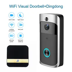 Дверной Звонок камера Wi-Fi дверной зритель домофон для домашней безопасности камера цифровой дверной звонок/телефонный звонок