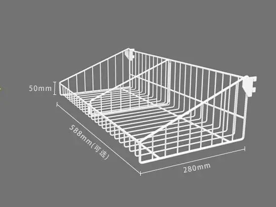 Полки для супермаркета, рамка корзины, сетчатый чехол, магазин продаж, оптовые продажи продуктов питания, розничная торговля, держатель для хранения, стеллаж - Цвет: 588mm