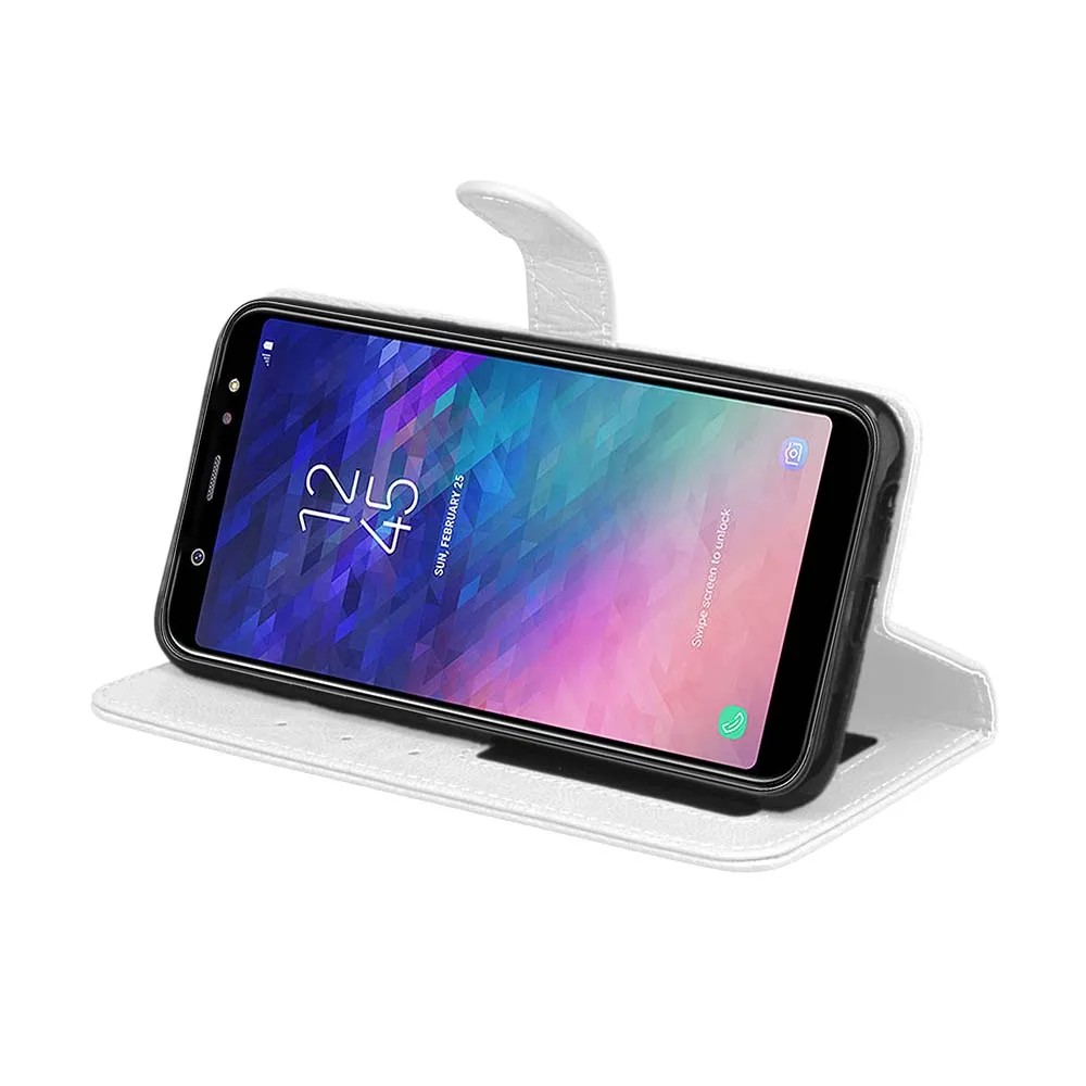 Кожаный чехол для Samsung Galaxy A6 plus A8 A8/A9 Star 2018 20 шт./лот 3 карты +