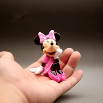 

1pieces/lot 8cm pvc mini carcoon duck mouse doll Bonsai toys Viewing figures play house Christmas gift
