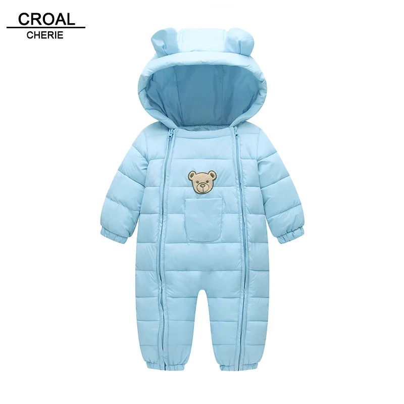 

CROAL CHERIE 73-100cm Newborn Newborn Baby Clothes Kawaii Bear Thickening Cotton Baby Winter Romper Infant Jumpsuit