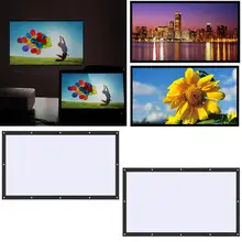 Cewaal Soft Foldable 100 inch 16 9 Ratio Polyester screen for font b projector b font