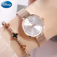 Stainless Steel High Qualit 100% Original Disney Mickey Mouse Watch Women Simple Luxury Famous Brand Gril Watches Women Watch