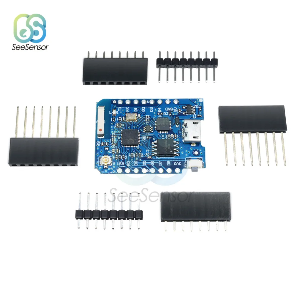 

16M Bytes External Antenna Connector NodeMCU WiFi Development Board ESP8266 ESP-8266EX CP2104 Micro USB for WEMOS D1 Mini Pro