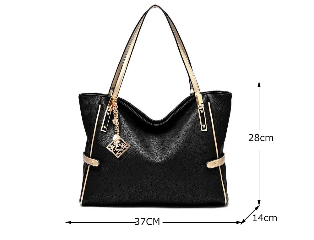 High Quality PU Leather Women Messenger Bag Big Shoulder Bag Large Capacity Totes Famous Brand Bolsa Feminina Herald Fashion New