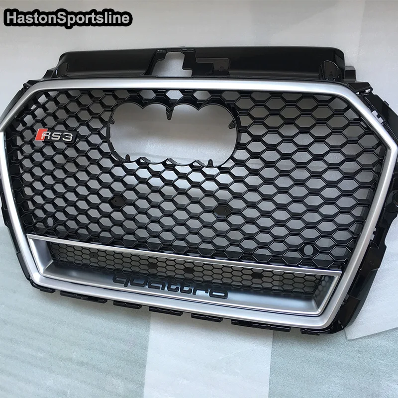 

For Audi A3 RS3 S3 S Line Quattro Front Bumper Mesh Grill Grille 2017UP