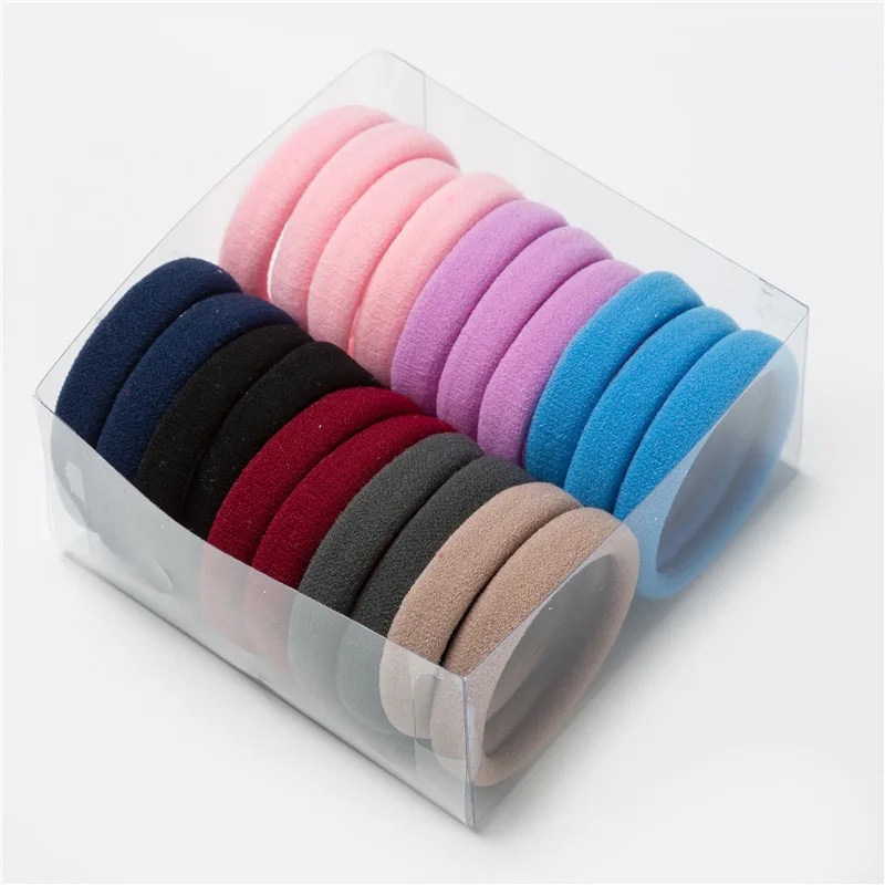20Pcs/lot High Elasticity Hair Rope Women Candy Color Rubber Band Ring Ponytail Holder Girls Hair Accessories