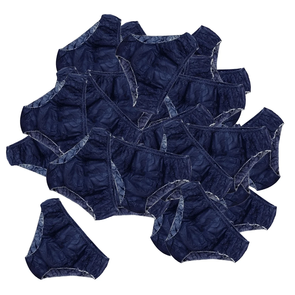 Pack of 100 Women Disposable Nonwoven Paper Brief Panties Hygiene Care Underwear