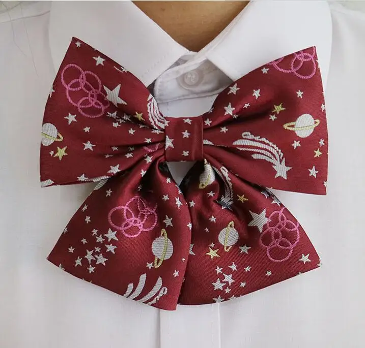 

Lovely Star Sky Embroidery Yarn Weaving Academy Style JK Uniform Sailor Dress Student Shirts and Ties Wholesale in Stock