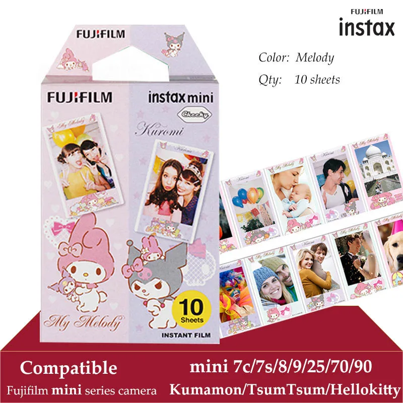 Fujifilm Instax Mini Film Melody 10 листов fr 9 8 + 7s 70 90 25 мгновенный Polariod камера смартфон принтер SP 2