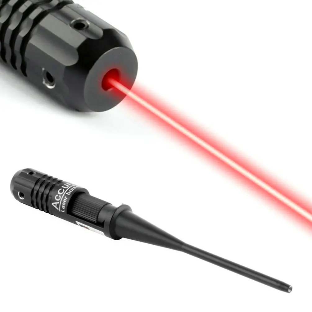 New RED Dot Laser Bore Sighter Collimator Kit for 0.22 to 0.50