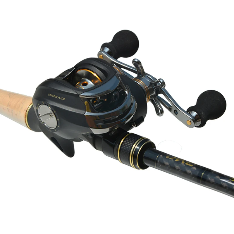 Baitcasting Fishing Reel Seawater and Freshwater 9+1BB 6.3:1 Gear Ratio Smooth Ultralight Fishing Baitcast Reel Left Right Hand