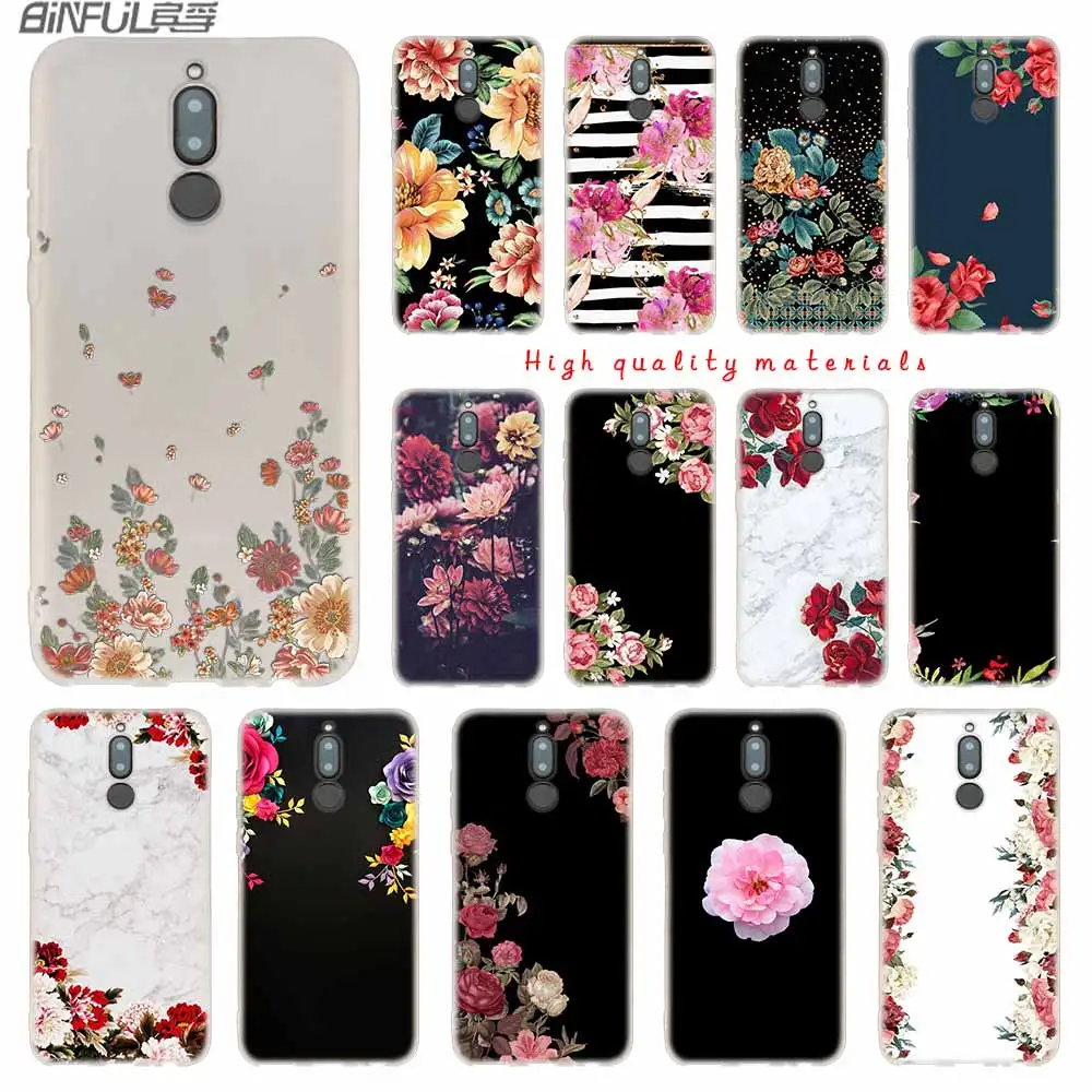 Пион Sunflowe Розовая маргаритка мягкие силиконовые чехлы для Huawei Mate 10 Lite 20 Pro 20X S Y5 2017