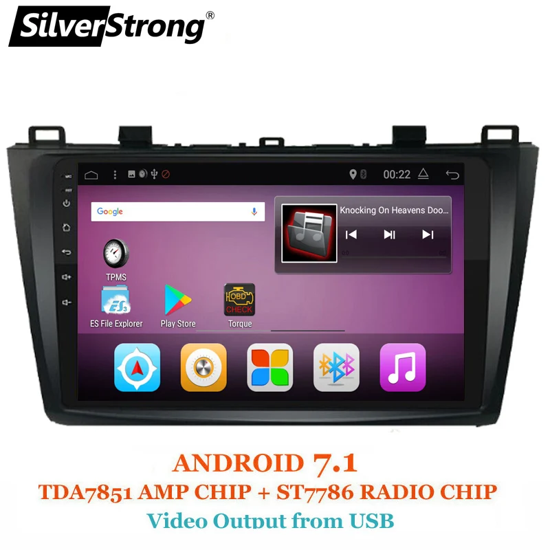

SilverStrong Android7.1 9inch Car DVD for Mazda 3 Axela ips Radio Car Android 7.1 with Navigation Stereo Audio(no DVD)