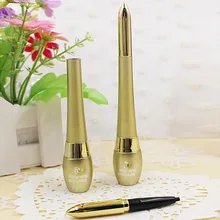 2 в 1 Подводка для глаз черная жидкая долговечная Водонепроницаемая подводка для глаз крем макияж бренд Hengfang