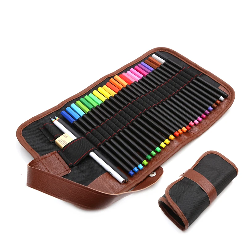 

28pcs Student Gifts Set 0.4 Mm Fineliner Pens Marker Pen Pencil bag Rainbow Pencil Eraser For Children Graffiti Hook Fiber Pen