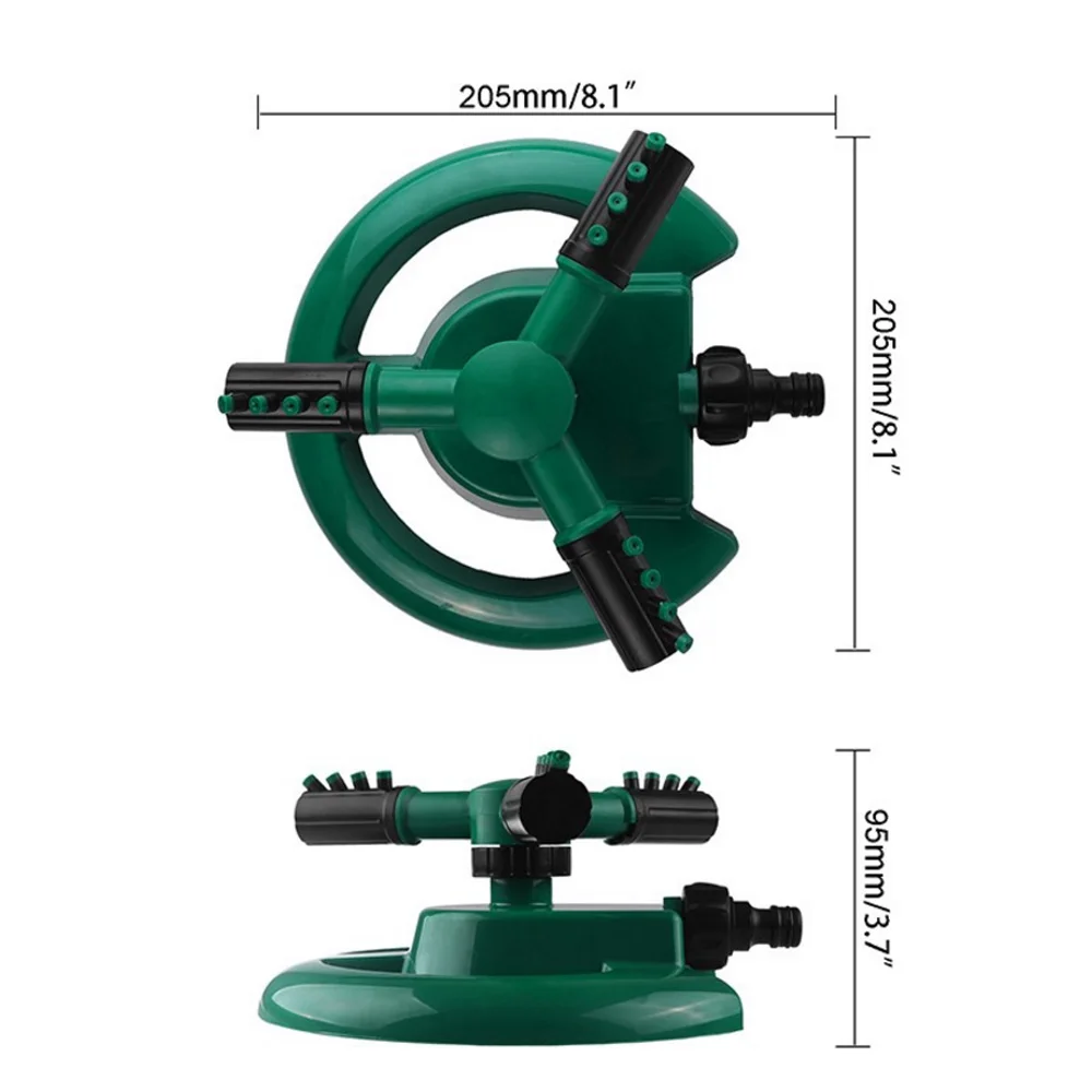 ABS + PP зеленый опрыскиватель водораспылительная установка оборудование для полива воды спринклер практичный вращается 360 ° пластиковая