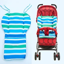 Двусторонняя для малышей сиденье коляски Подушка хлопок коврик 2 размера коляска заполнение лайнер подушки сиденья автомобиля крышка