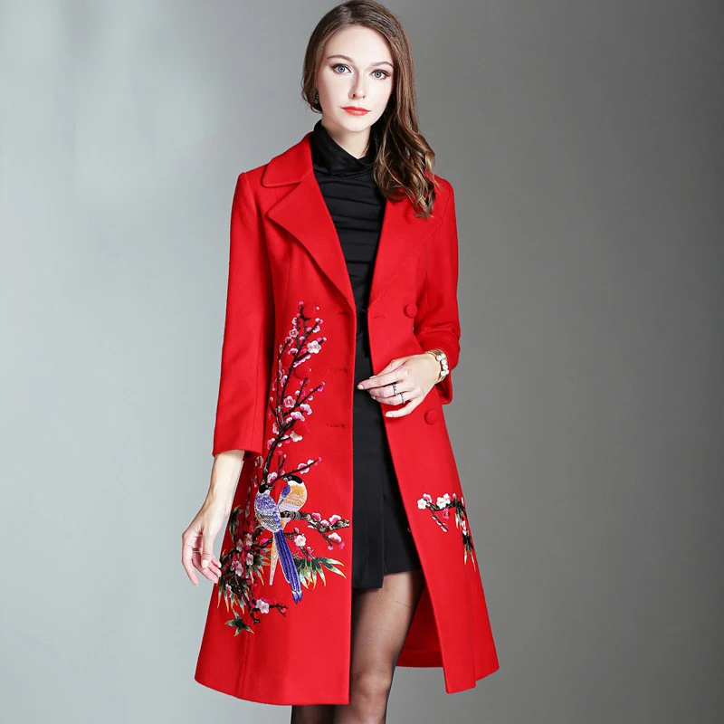 Женское длинное пальто с длинным рукавом и отложным воротником|women long coat|long coatslim