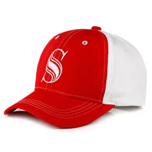 Буквы S вышивка хлопок Casquette бейсбольная бейсболка с возможностью регулировки размера шляпы для мужчин и женщин 148