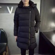 M-3XL Горячее предложение зимняя новая мужская модная кепка в длинном хлопковом подкладе одежда пальто