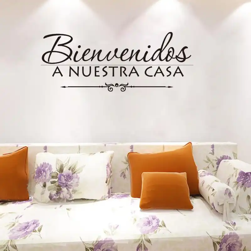 Adhesivo De Vinilo Para Pared Oferta Espanola Bienvenido A
