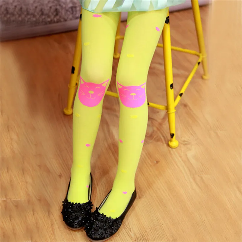 fashion good quality polyester pantyhose kids sweet cartoon lovely girls socks meia infantil dropshipping 3OT12 (1)