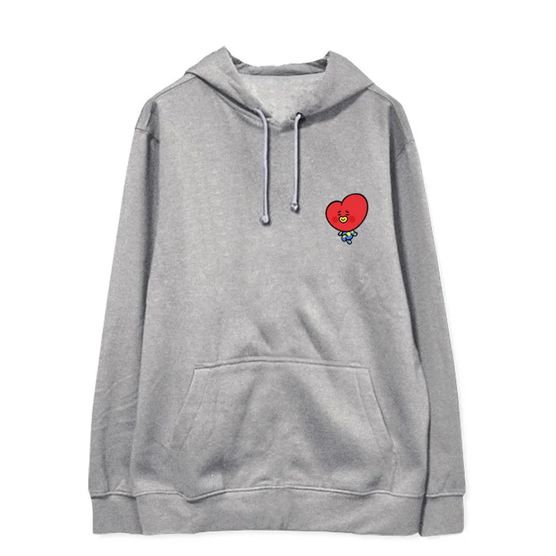 Kpop Home New BTS Bangtan Boys Fans Club Bt21 Same Q Blouse Hoody Cool Sweatshirt Harajuku