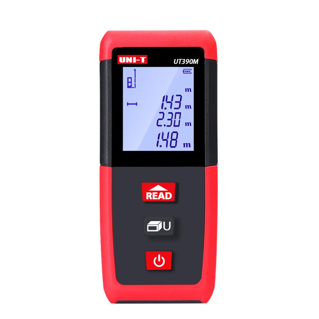 

UNI-TUT390M Infrared Meter Rangefinder 0.05-35M Min Unit 1mm Tape Measure Ruler range finder build measure device ruler test