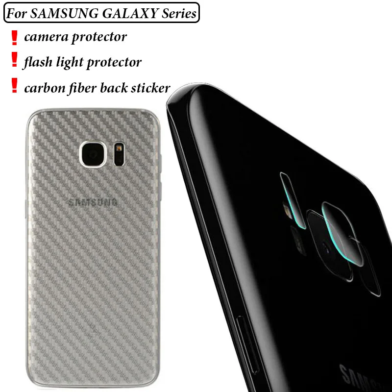 

For Samsung Galaxy S8/Plus S7/S6/Edge Note 5 Camera Protector Sticker Lens Flash Protection Tempered Glass Back Film Rear Cover