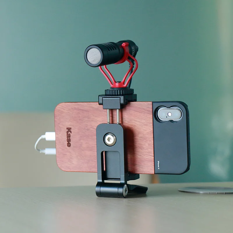  Ulanzi ST-05 Foldable Tripod Mount Adapter Phone Clipper Holder Vertical 360 Tripod Stand Quick Rel