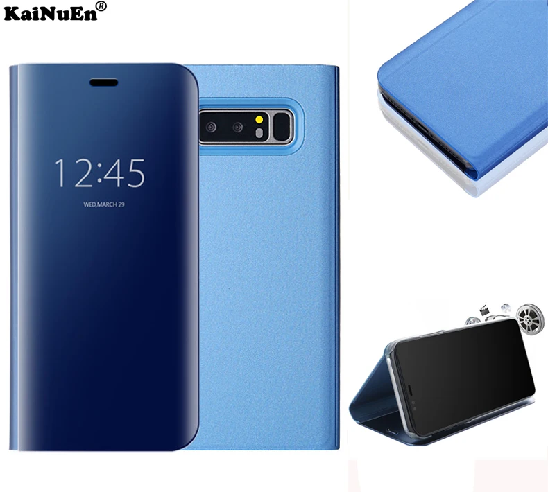 Kainuen роскошный зеркальный Прозрачный чехол для samsung galaxy note 8 чехлы телефонов note8 С